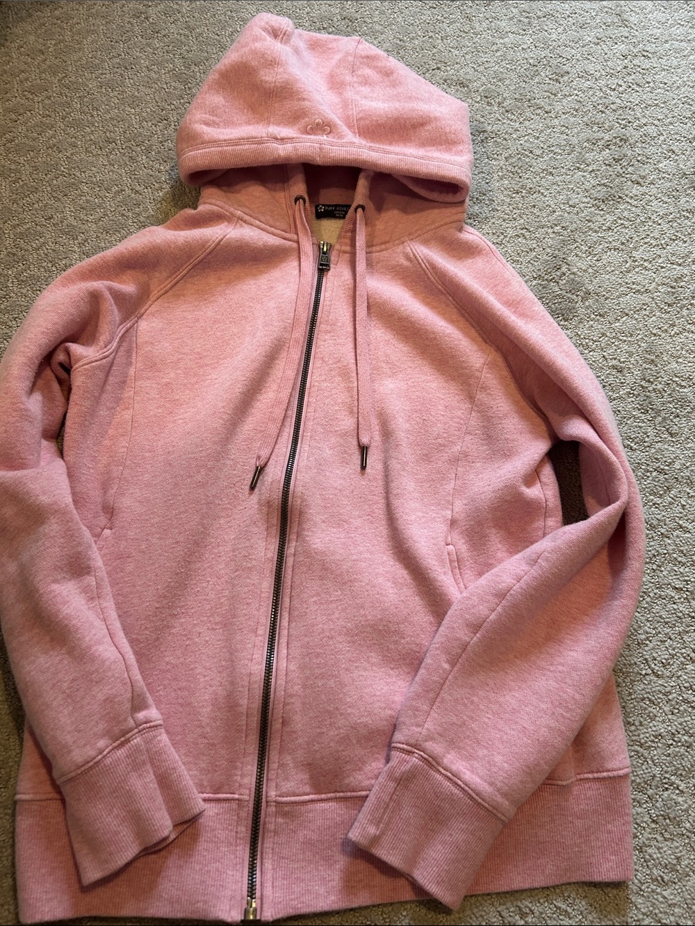 Cute Tuff Athletics Pink Hooded Zip-Up Sweatshirt